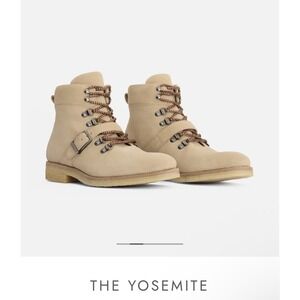 Lucent Los Angeles‎ The Yosemite Hiking Boot Tan Suede Calf Leather US 13